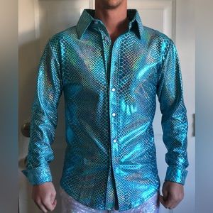 Shimmery Iridescent Shirt from Famous SF Boutique